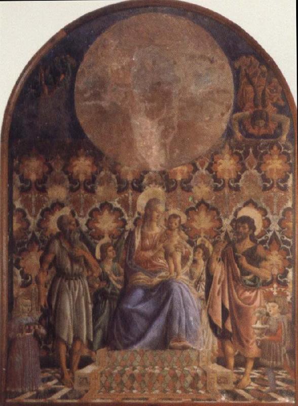 Andrea del Castagno Embrace the Son of the Virgin with Angels oil painting image